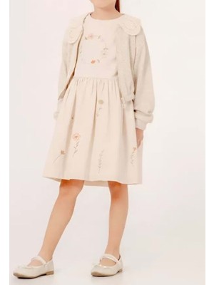 Moonstar Kız Bebek Elbise Takım - Moonstar - Bej - 5 Yaş - 52152-BEJ-5 Yaş