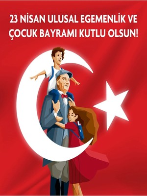 Promisebackdrop2 200X200CM Ekleme Dikişli Kumaş Okul Panoları, Etkinlik Fon,23 Nisan Panosu,23 Nisan Kutlu Olsun Afiş