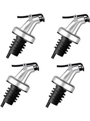 Toptan 4 Adet Yağdanlık Tıpası Damlatmaz Şişe Ucu Dökme Ağızlığı Yağlık Sirkelik Sızdırmaz Kapaklı Tapa