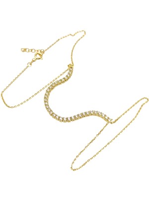 Şahmeran Su Yolu Bileklik Künye 14 Ayar Altın Hd Videolu