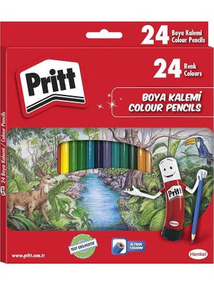 Kuru Boyalar, Canlı Renklerde Boya Kalemi, Açması Kolay ve Dayanıklı Silinebilir Kalem, Yumuşak Mineli Resim Kalemi, Kaliteli Kırtasiye Malzemesi, 24 Renkli Kalem