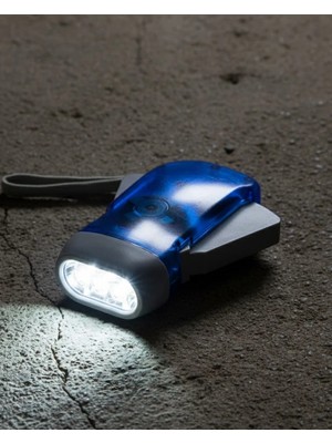 Kendiliğinden Şarjlı El Feneri Pilsiz Çalışan 3 LED Acil Durum Feneri