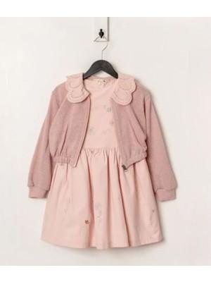 Moonstar Kız Bebek Elbise Takım - Moonstar - Pudra - 4 Yaş - 52152-PUDRA-4 Yaş