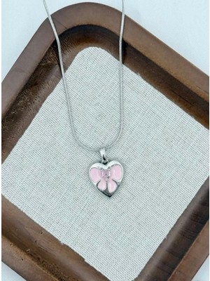 SY Aksesuar Çelik Kalp Kolye 45CM