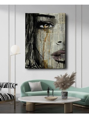  4K Hd Kalite Mgi Design Dekor Ofisi Şık Kadın Modern Dekoratif Kanvas Duvar Tablo