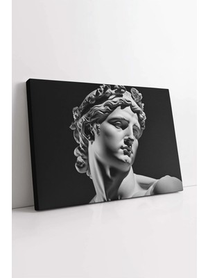  4K Hd Kalite Mgi Design Apollo Kanvas Tablo, Yunan Tanrısı Kanvas, Mitoloji Hediye, Heykel Tablo, Trend Tasarım