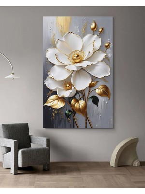  4K Hd Kalite Mgi Design Çiçek Kanvas Tablo