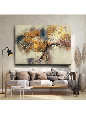  4K Hd Kalite Mgi Design Dekor Ofisi Modern Cennet Ağacı Dekoratif Kanvas Tablo