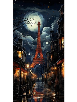  4K Hd Kalite Mgi Design Eyfel Kulesi Kanvas Tablo