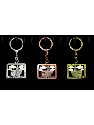 Derin Stok Metal Galata Kulesi Anahtarlık Model 1