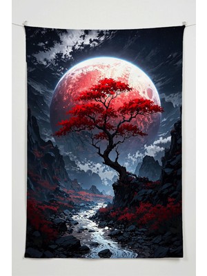 Charmbi Issız Vadi Duvar Örtüsü – Büyük Boy Tapestry Duvar Halısı, Oyun Anime Film Oda Dekor
