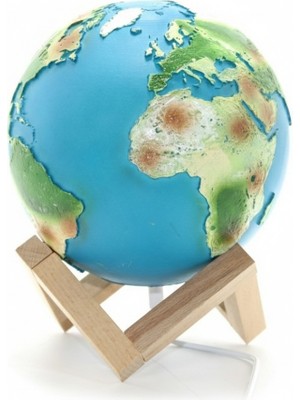 Derin Stok Standlı Işıklı Dünya Küre