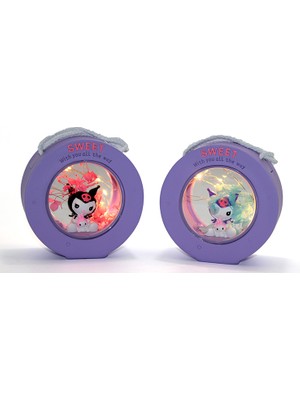 Derin Stok Polyester Kuromi Masa Üstü Lamba Model 2