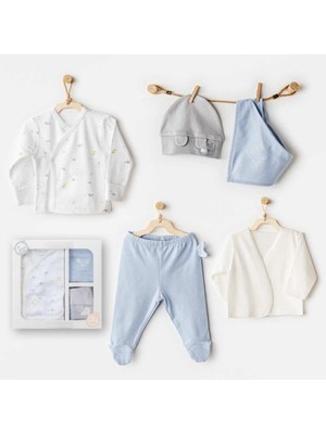 Urfakent AC25600 Ocean Is My Happy Place 5 Parça Hastane Çıkışı White