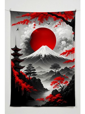 Charmbi Kanlı Ay Vadisi Duvar Örtüsü – Büyük Boy Tapestry Duvar Halısı, Oyun Anime Film Oda Dekor