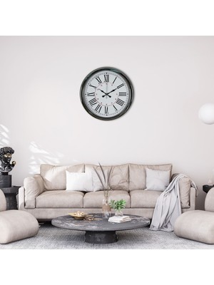 Urfakent Silver Elegance 40 cm Krom Metal Duvar Saati