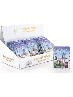 Derin Stok Taşlı Istanbul Tasarımı El Aynası Ince Model 6