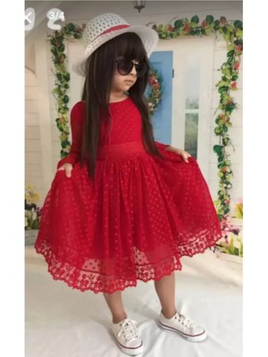 Diamondstar Kız Çocuk Parti Kıyafeti Dogum Günü ve Gösteri Kostümü Elbisesi 2/13 Yaş