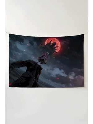 Charmbi Naruto Tobi Yatay Duvar Örtüsü – Büyük Boy Tapestry Duvar Halısı, Oyun Anime Film Oda Dekor