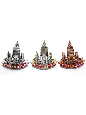 Derin Stok Istanbul Temalı Metal Magnet Model 1