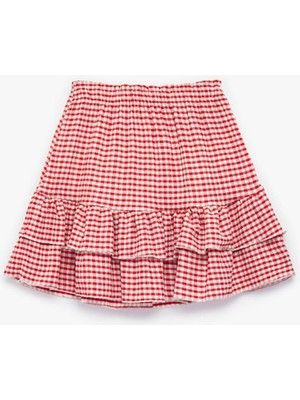 Koton Fırfır Detaylı  Kız Çocuk Etek 6SKG70018AK