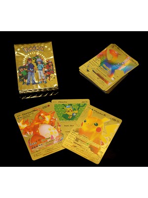Derin Stok Pokemon Oyun Kartı Altın Deste Model 3