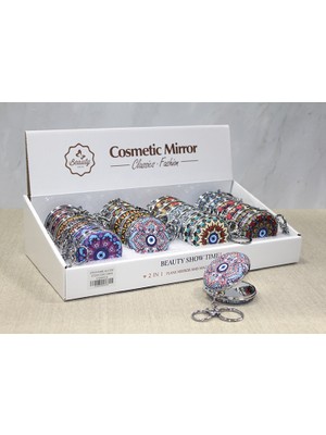 Derin Stok Taşlı El Aynası Anahtarlık Model 2