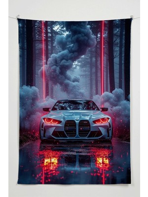 Charmbi Spor Araba Duvar Örtüsü – Büyük Boy Tapestry Duvar Halısı, Oyun Anime Film Oda Dekor