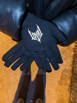 Flex Yosun Gotik Reflektörlü Siyah Kumaş Eldiven1-Fosfor-Esnek-Kış-Drill-Kar-Motor-Bisiklet