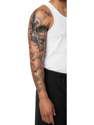 Gerçekci Bulut Mitoloji Realistic  Görünüm Kol Bacak Geçici Dövme Tattoo Sticker