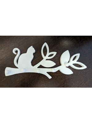 Akaslan Plastik Kedi Anahtar Askısı (Bu Ürün Sadece Plastik Parçadır - Almadan Önce Soru Sorabilirsiniz)