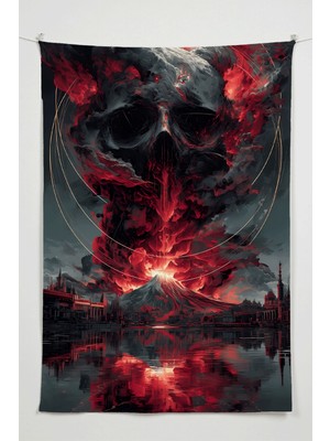 Charmbi Lanetli Şehir Duvar Örtüsü – Büyük Boy Tapestry Duvar Halısı, Oyun Anime Film Oda Dekor