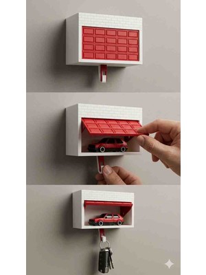 DenizCanlilari Otomobil Tutkunlarına Özel Hediyelik Garaj Anahtarlık - Fonksiyonel Duvar Dekoru