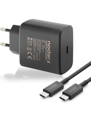 Skygo Type-C Pd Hızlı Şarj Seti 45W USB Adaptörlü - Siyah ND1007