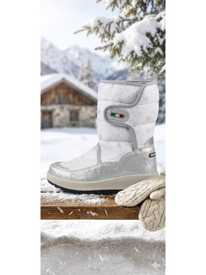 papucumun dünyası Su Geçirmez Kaymaz Taban Içi Kürklü Uzun Bot Erkek ve Kızlar Için   Kar Botu