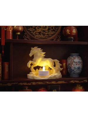 Hasfar Tech Modern Geometrik At Figürlü Mumluk