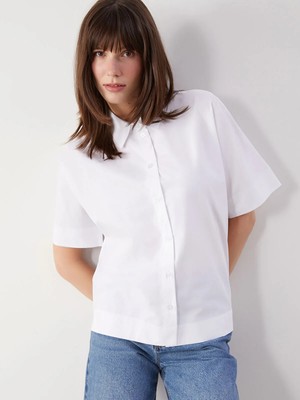 Lc Waikiki Yeni Sezon Oversize Poplin Kadın Gömlek