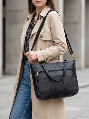 Stevis Leathra Hakiki Deri Omuz Çantası