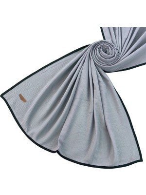 Mim Eşarp ve Şal Enba Biyeli Aqua Düz Renk Şal 85X190 cm