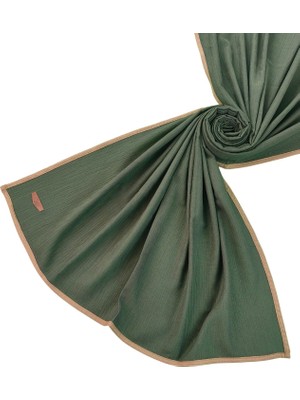 Mim Eşarp ve Şal Enba Biyeli Aqua Düz Renk Şal 85X190 cm