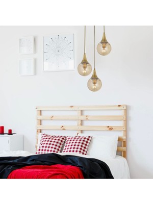 Class Aydınlatma Abajur Modern 3 Lü Bal Glop Cam Avize