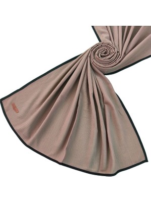 Mim Eşarp ve Şal Enba Biyeli Aqua Düz Renk Şal 85X190 cm