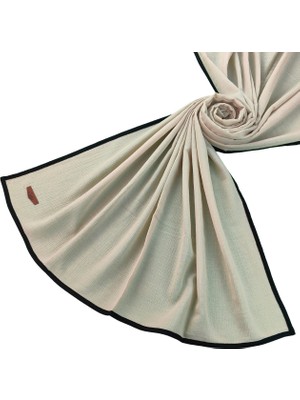 Mim Eşarp ve Şal Enba Biyeli Aqua Düz Renk Şal 85X190 cm