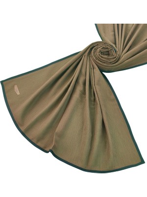 Mim Eşarp ve Şal Enba Biyeli Aqua Düz Renk Şal 85X190 cm