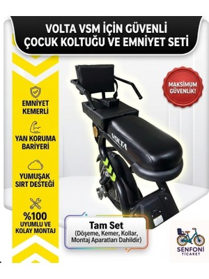 Volta Vsm Yan Korumalı Çocuk Koltuğu, Emniyet Kemerli Vsm Deri Arka Koltuk, Sele, Oturak