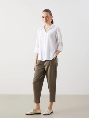 Lc Waikiki Yeni Sezon Beli Lastikli Havuç Kesim Kadın Pantolon