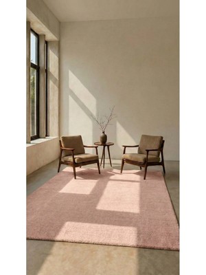 Halı Special Mest Pembe Premium Kadifemsi Halı Oturma Odası-Salon-Mutfak-Kaymaz Taban -Yıkanabilir-Modern