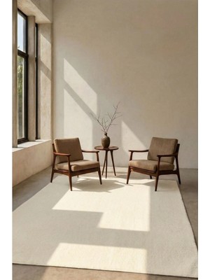 Halı Special Mest Krem Premium Kadifemsi Halı Oturma Odası-Salon-Mutfak-Kaymaz Taban -Yıkanabilir-Modern