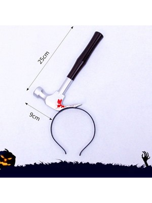 Go İthalat Sepetopia -Kafaya Saplanmış Kahverengi Saplı Çekiç Şaka Tacı (5534)