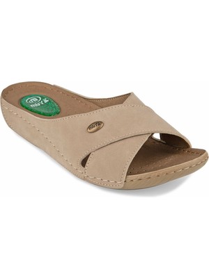 Muya , 31124-CYRUS , Anatomik Taban Jel Destekli Topuk Dikeni, Dört Mevsim Günlük Kadın Terlik